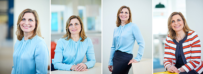 Fyra bilder på generaldirektör Inger Ek