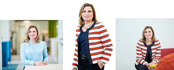 Tre bilder på generaldirektör Inger Ek