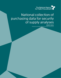 National collection of purchasing data for security of supply analyses